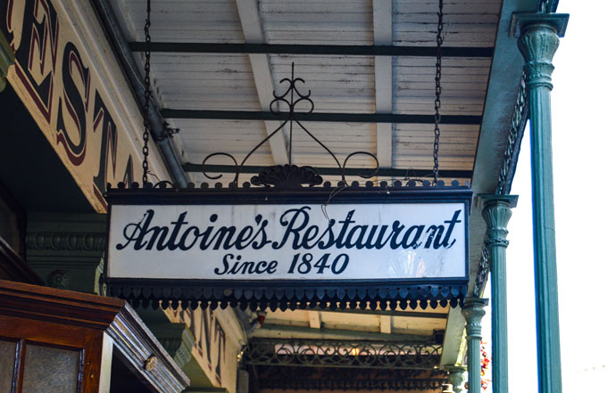 Antoine's Restaurant Sign New Orleans